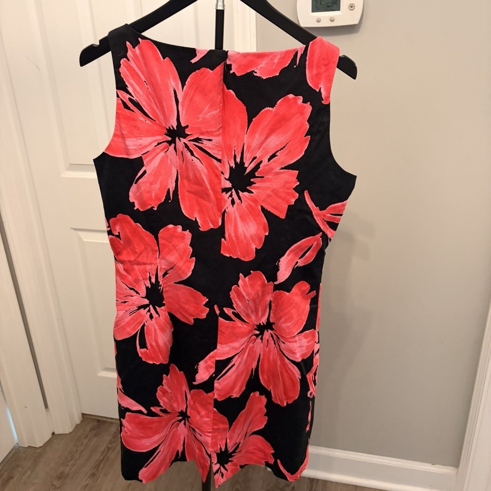 Jones New York Floral Print Sheath Dress Woman's‎ Size 12 Wedding Guest Business - Picture 6 of 9